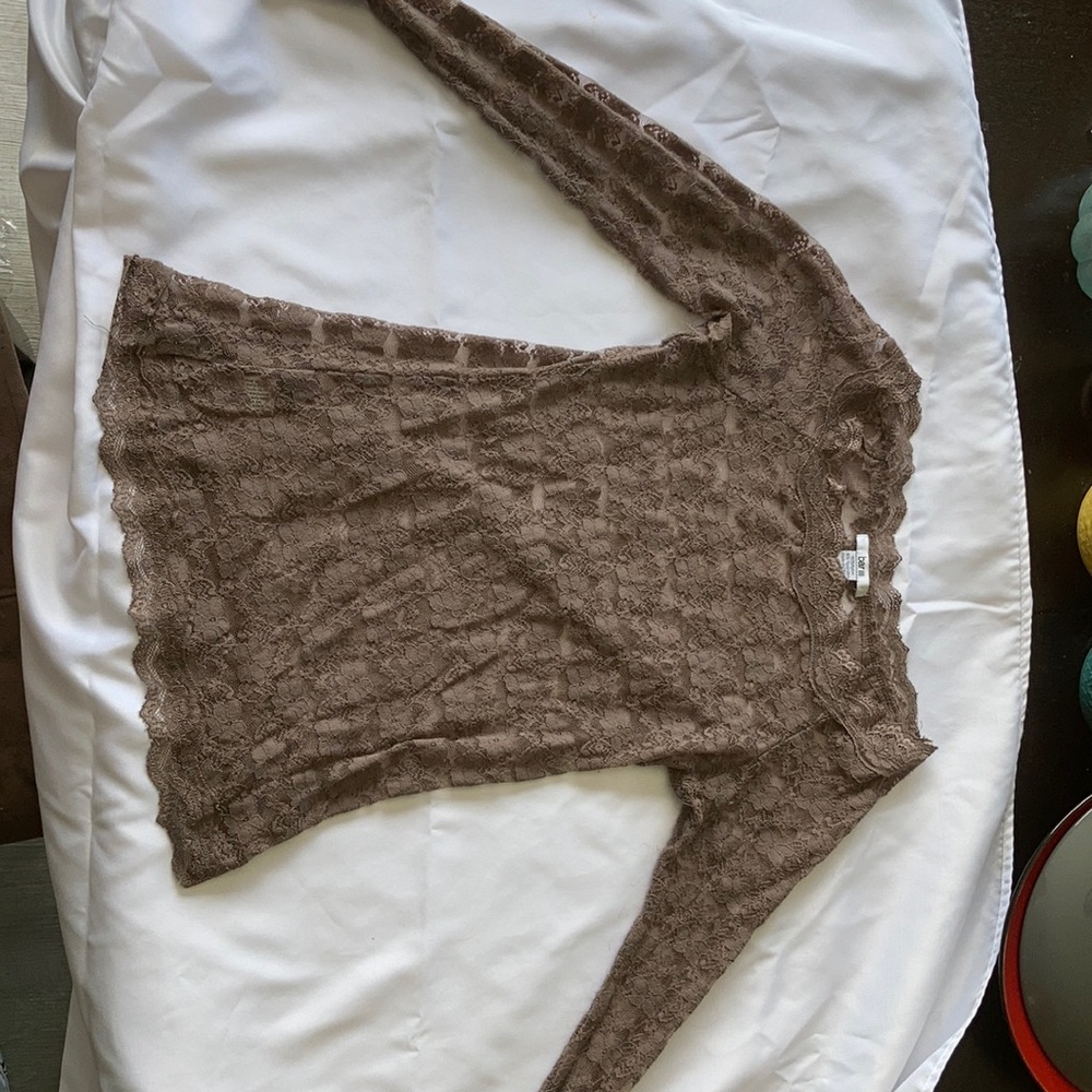 Brown long sleeve barlll shirt